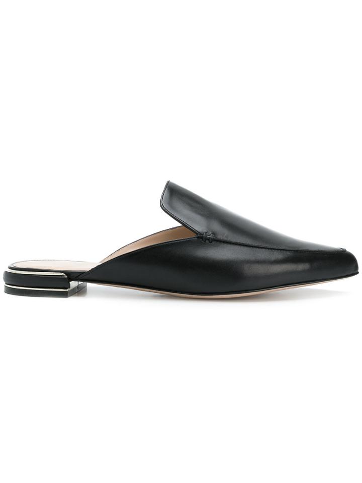 Stuart Weitzman Gotometal Mules - Black