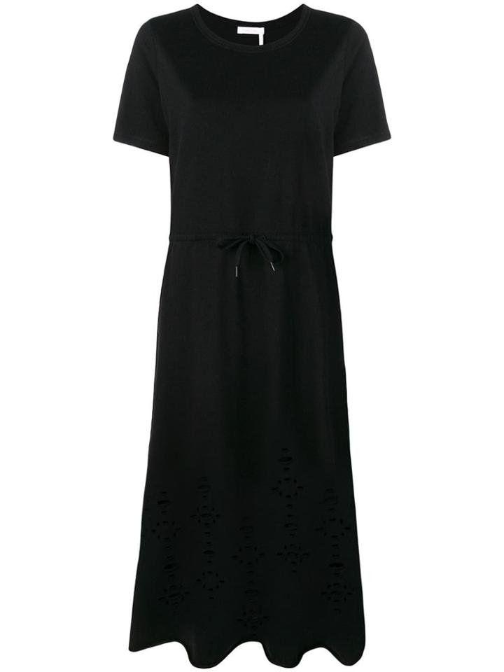 See By Chloé Cut Out Details Dress - Black