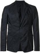 Prada Nylon Single Breasted Blazer - Blue