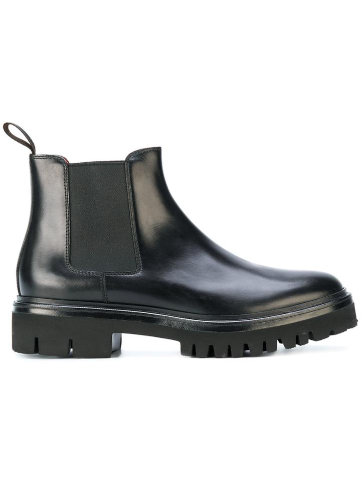 Santoni Chunky Chelsea Boots - Black