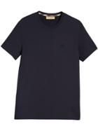 Burberry Crew Neck T-shirt - Blue