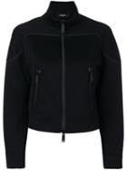 Dsquared2 - Cropped Zip Sweatshirt - Women - Viscose - M, Black, Viscose