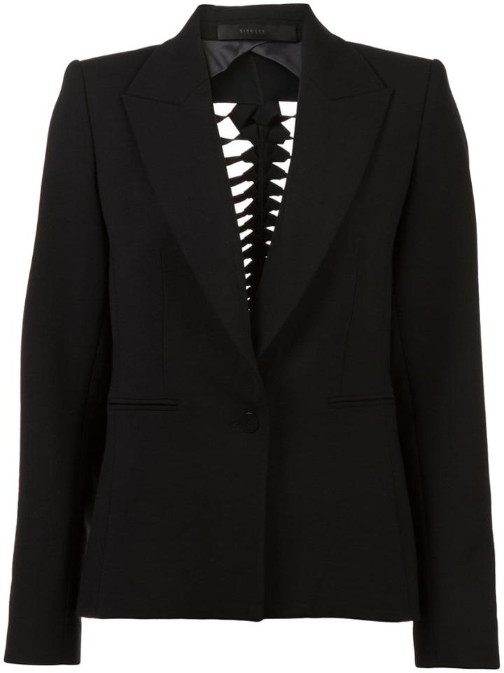 Dion Lee Cut-out Back Filter Blazer - Black