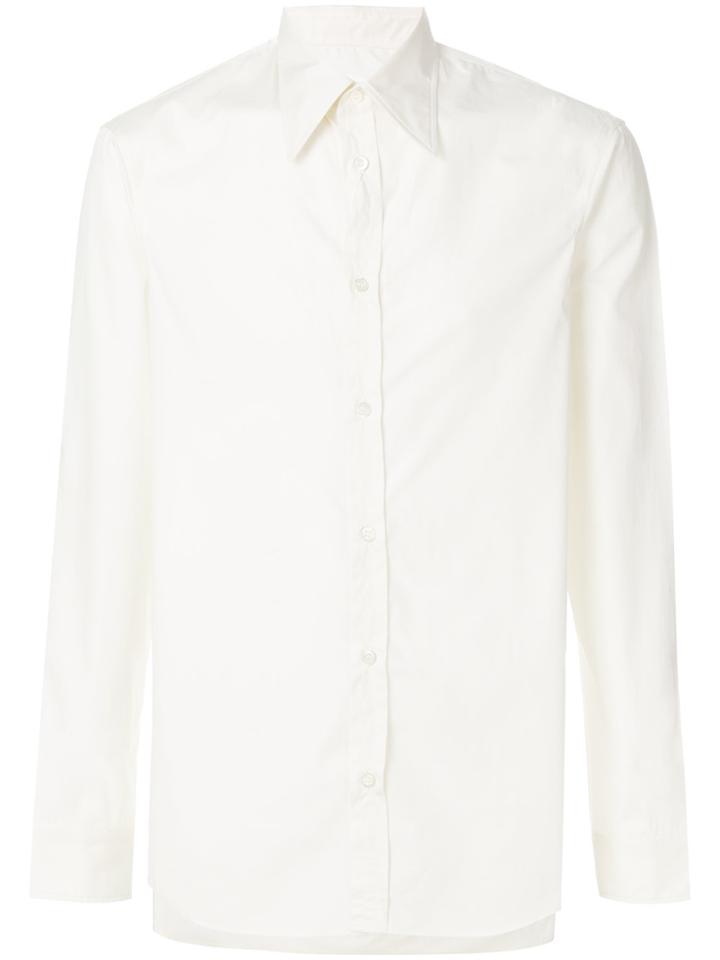 Maison Margiela Fitted Long-sleeve Shirt - White