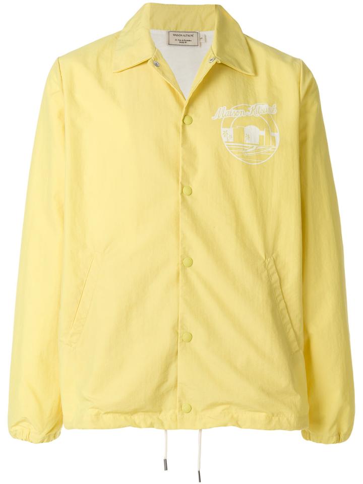 Maison Kitsuné Logo Print Jacket - Yellow & Orange