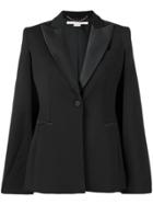 Stella Mccartney Slit Sleeve Tuxedo Jacket - Black