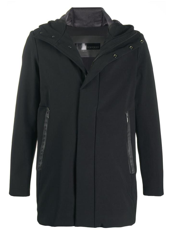 Rrd Hooded Zip-up Coat - 10 Nero
