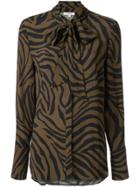 Layeur Zebra Print Blouse - Brown