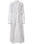 Y/project Striped Shirt Dress - White