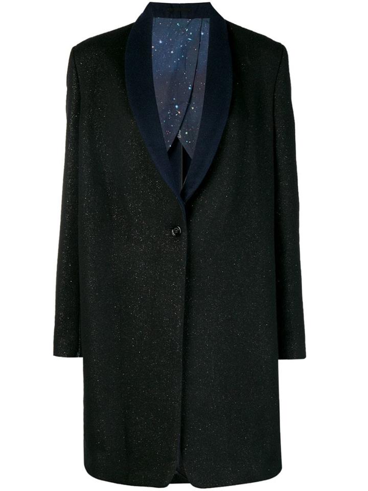 Golden Goose Cosmic Glitter Oversized Coat - Black