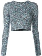 Matteau Floral Print Sun T-shirt - Blue
