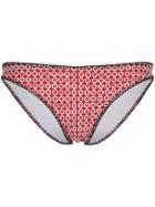 The Upside Printed Triangle Bikini Briefs - Red