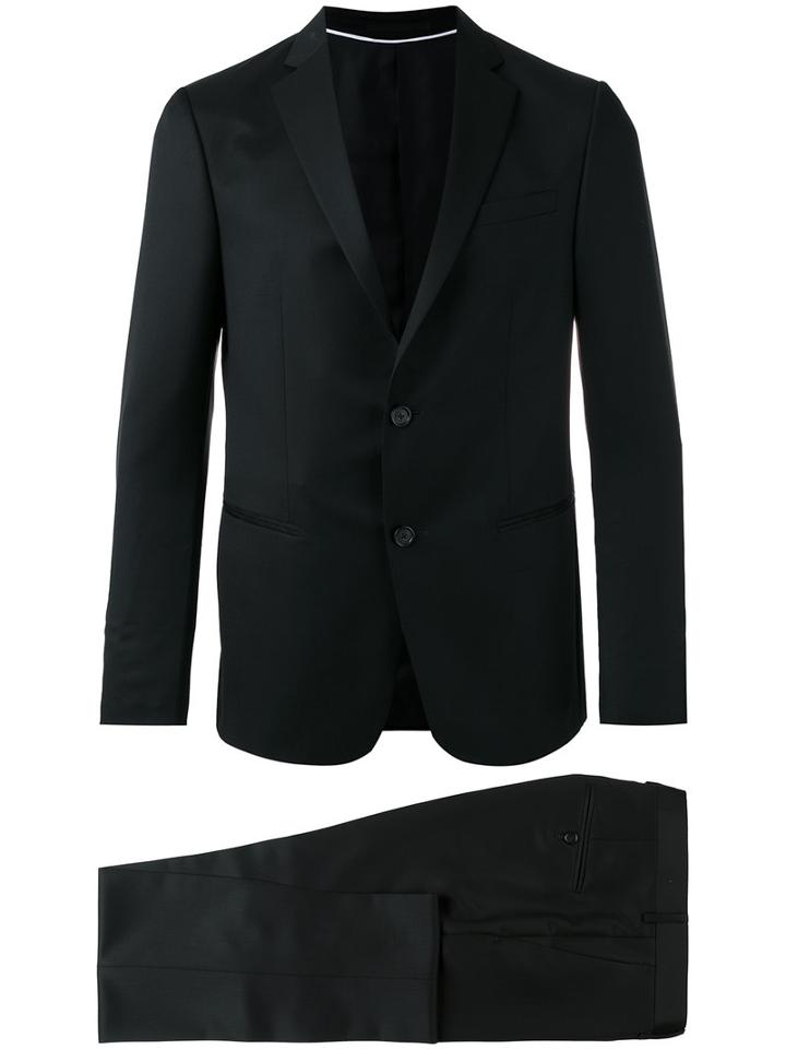 Z Zegna Formal Suit, Men's, Size: 48, Black, Mohair/wool/cupro