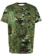 Givenchy - Camouflage Print T-shirt - Men - Cotton - S, Green, Cotton