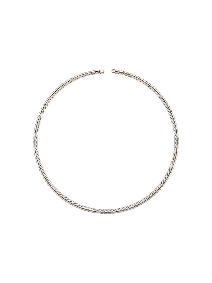 John Hardy Classic Chain Choker Necklace - Silver