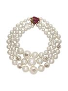 Gucci Faux Pearl Necklace - Neutrals