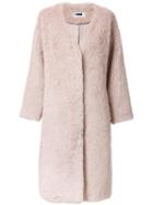 H Beauty & Youth. 'steiff' Coat, Women's, Size: Small, Pink/purple, Cotton/cupro/alpaca
