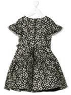 David Charles Kids - Floral Dress - Kids - Cotton/polyester/acetate/metallic Fibre - 5 Yrs, Black