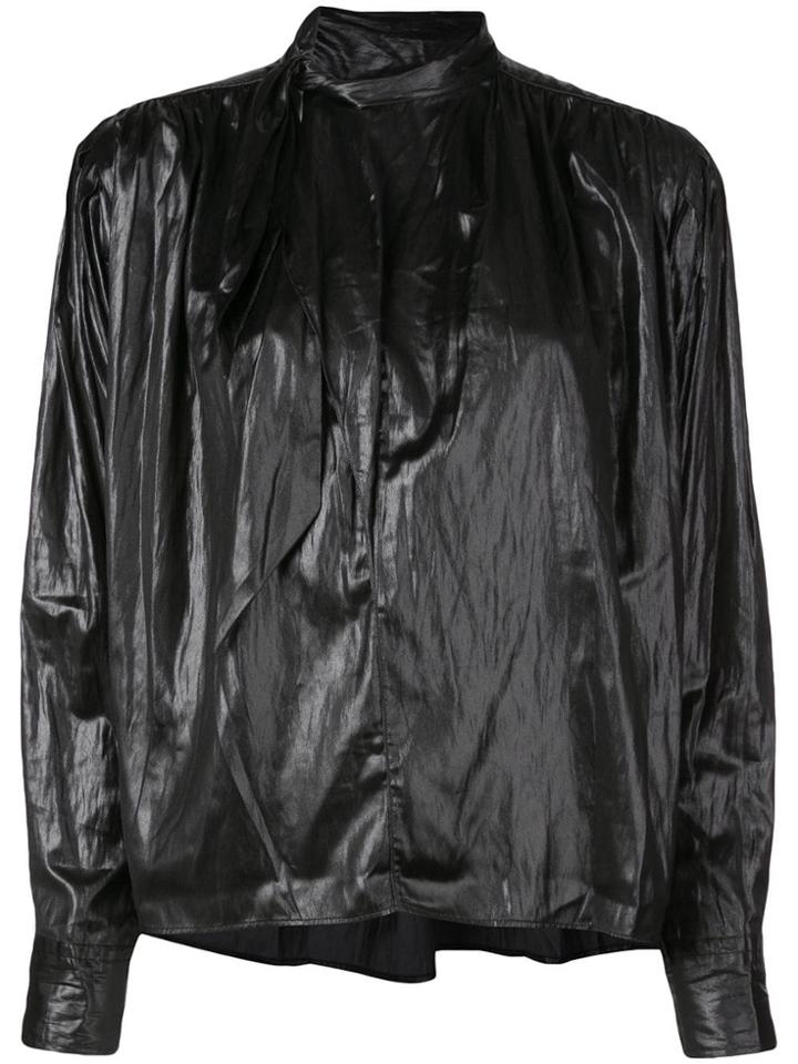 Isabel Marant Tie-neck Blouse - Black