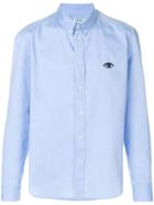 Kenzo Eye Button Down Shirt - Blue