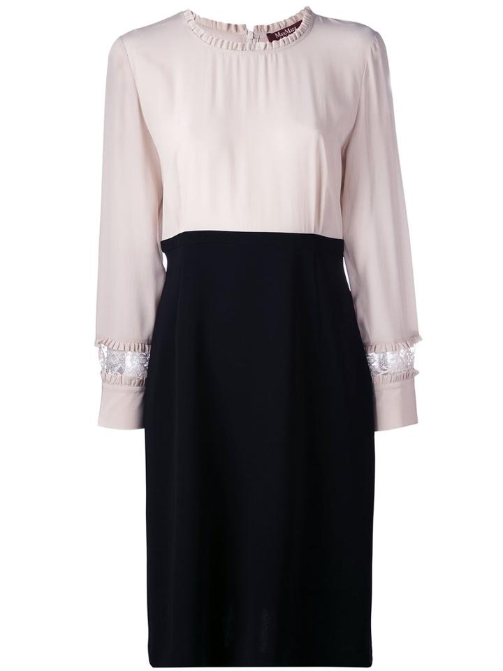 Piroga Dress - Women - Silk/polyester/triacetate - 44, Black, Silk/polyester/triacetate, Max Mara Studio