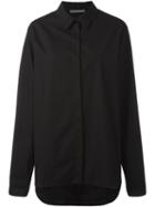 Alberta Ferretti - Flared Shirt - Women - Cotton - 44, Women's, Black, Cotton