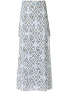 Cecilia Prado - Knit Maxi Skirt - Women - Acrylic/lurex/viscose - Pp, White, Acrylic/lurex/viscose
