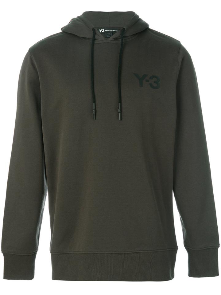 Y-3 Drawstring Hoodie - Green