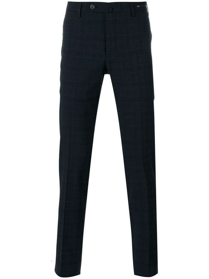 Pt01 Slim Fit Trousers, Men's, Size: 50, Blue, Polyester/spandex/elastane/wool