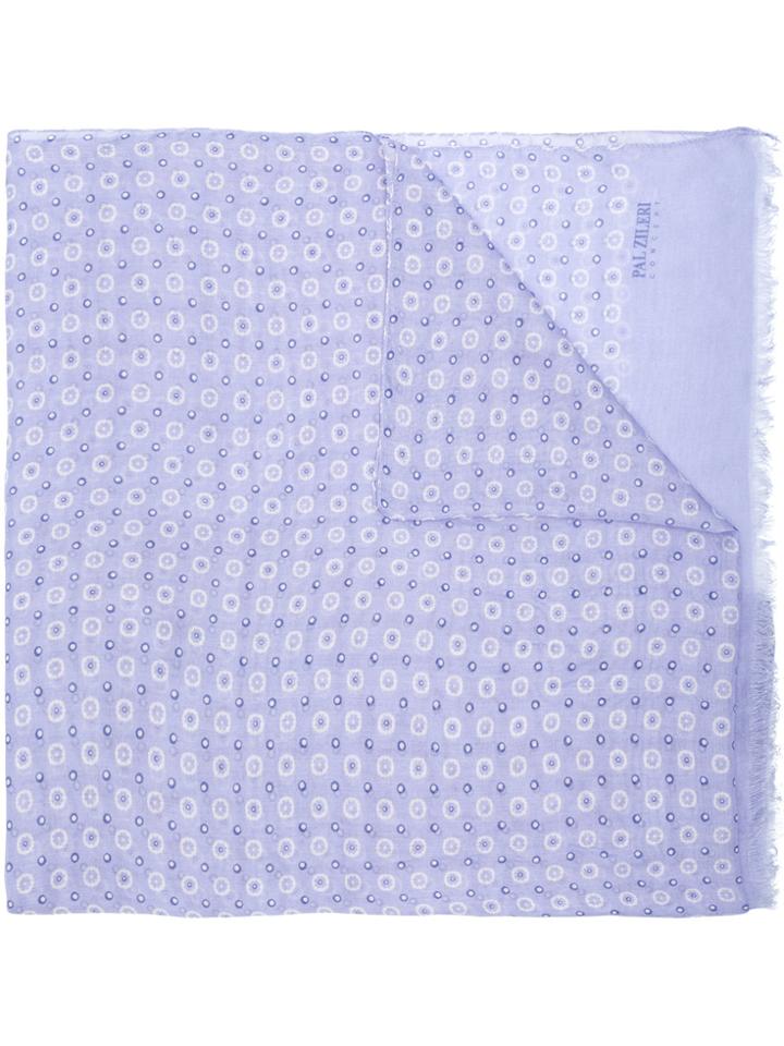 Pal Zileri Floral Print Scarf - Blue