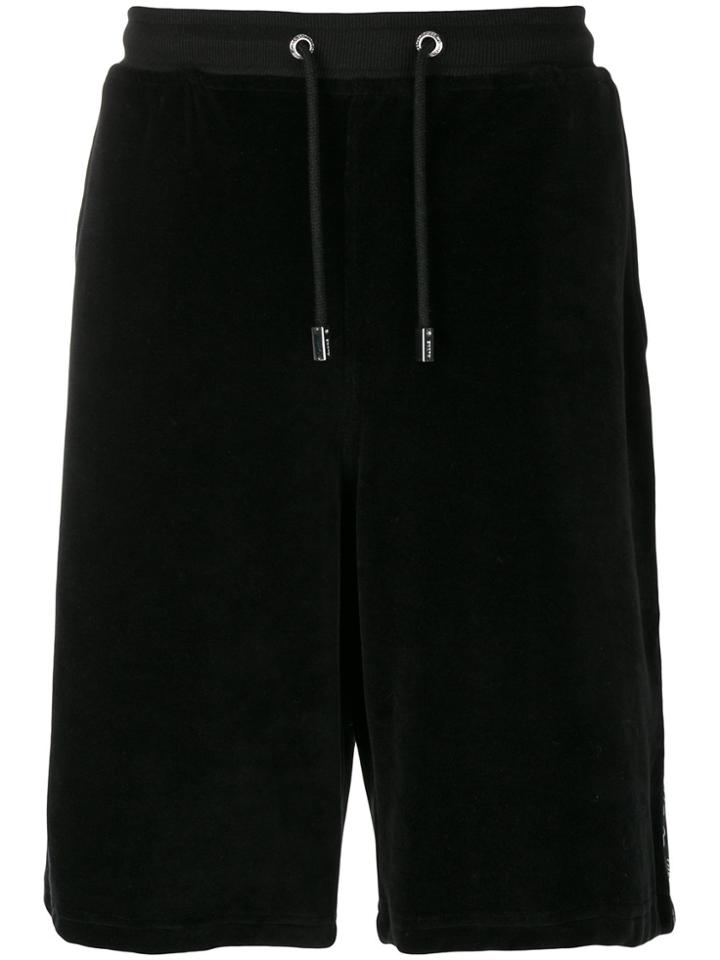 Blood Brother Elasticated Waist Velvet Shorts - Black
