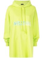 We11done Printed Logo Hoodie - Green