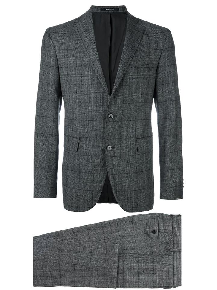 Tagliatore Plaid Dinner Suit