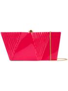 Rocio Wasabi Sculpted Box Clutch - Pink