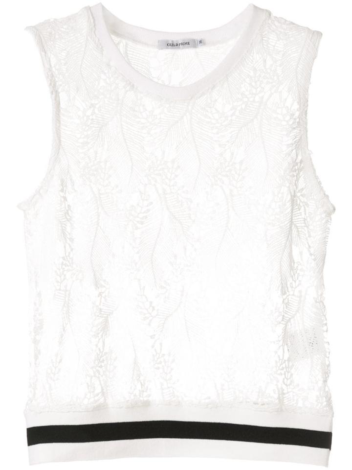 Guild Prime Sleeveless Lace Top - White