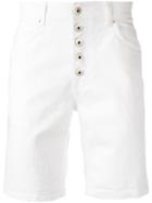 Dondup Knee-length Denim Shorts - White