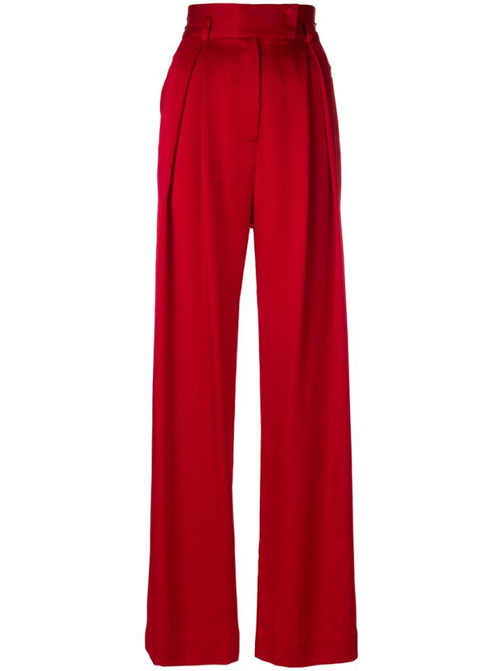 Styland High-waisted Trousers - Red
