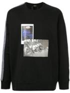 Nº21 Side Stripes Printed Sweatshirt - Black