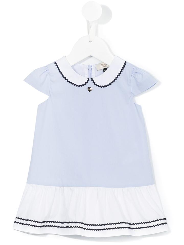 Armani Junior - Striped Dress - Kids - Cotton/polyamide/spandex/elastane - 12 Mth, Blue