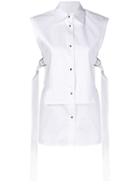 Helmut Lang Sleeveless Bib Shirt - White
