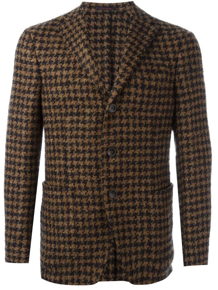 The Gigi 'degas' Blazer, Men's, Size: 52, Brown, Silk/cotton/polyamide/virgin Wool