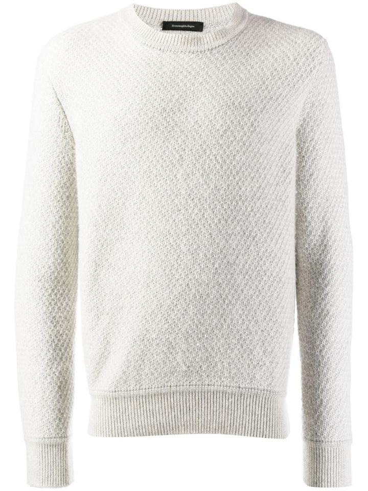 Ermenegildo Zegna Knitted Crew Neck Jumper - Grey