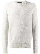 Ermenegildo Zegna Knitted Crew Neck Jumper - Grey