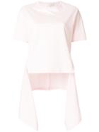 Cédric Charlier Contrasting Panel T-shirt - Pink & Purple