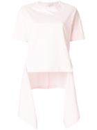 Cédric Charlier Contrasting Panel T-shirt - Pink & Purple