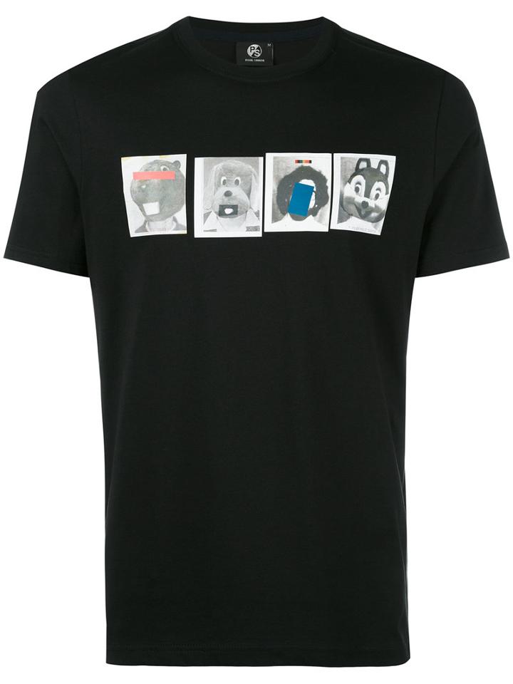 Ps By Paul Smith Printed T-shirt, Men's, Size: Medium, Black, Cotton