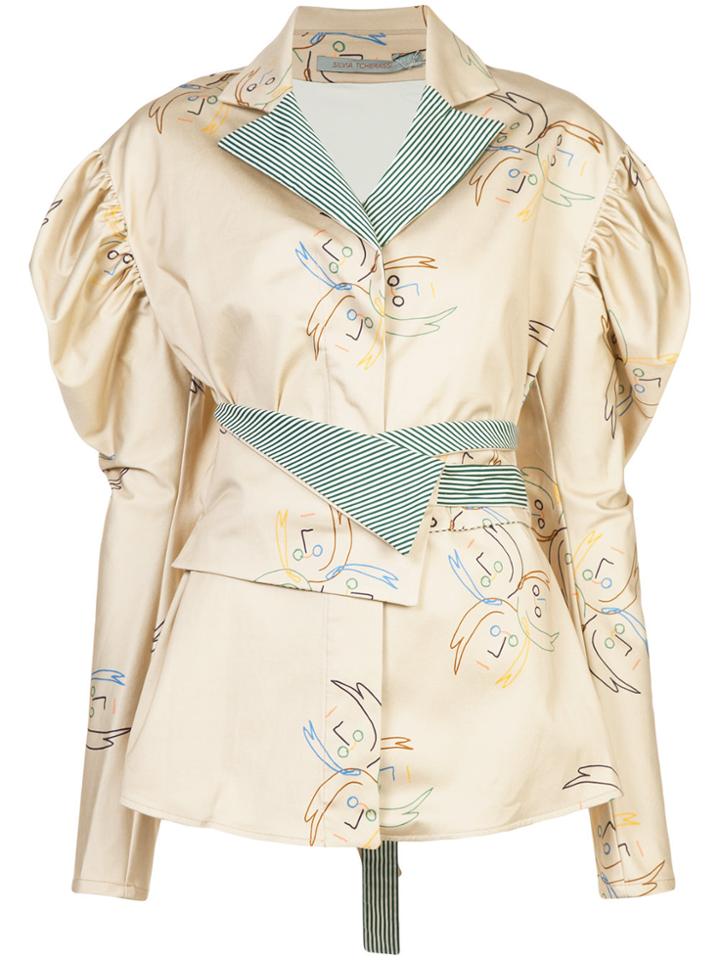 Silvia Tcherassi Printed London Jacket - Brown