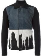 Rick Owens Drkshdw Bleach Effect Denim Jacket, Men's, Size: Medium, Black, Cotton/acrylic/polyester