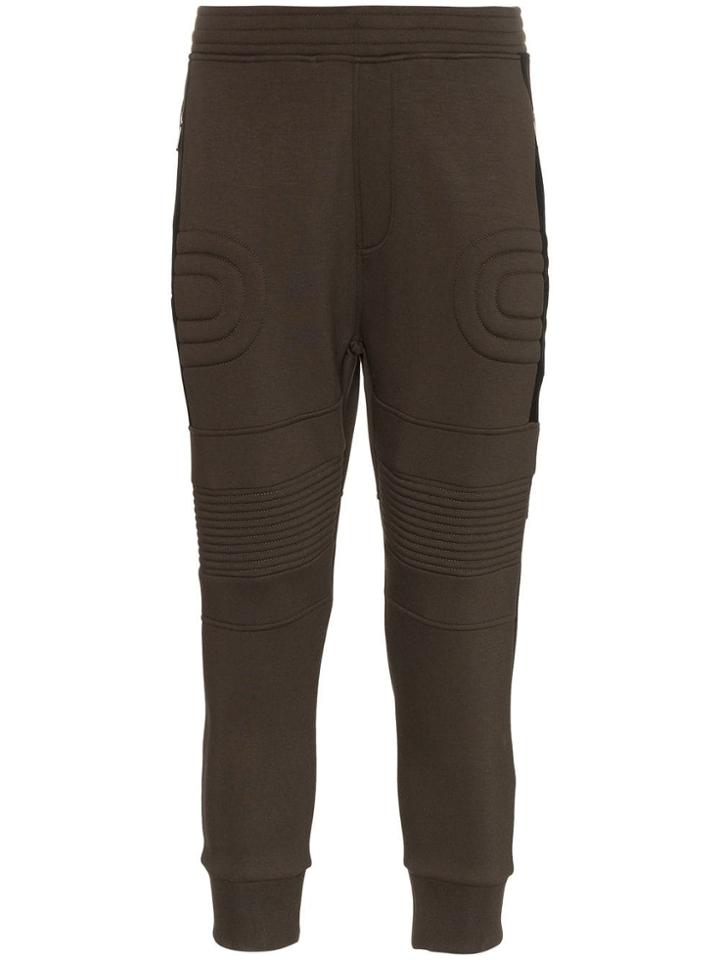Neil Barrett Biker Cropped Sweatpants - Green
