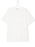 Moschino Kids Logo Embossed T-shirt - White